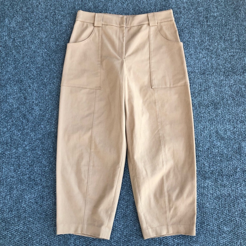 Express super high waisted cropped utility trouser pant size 14